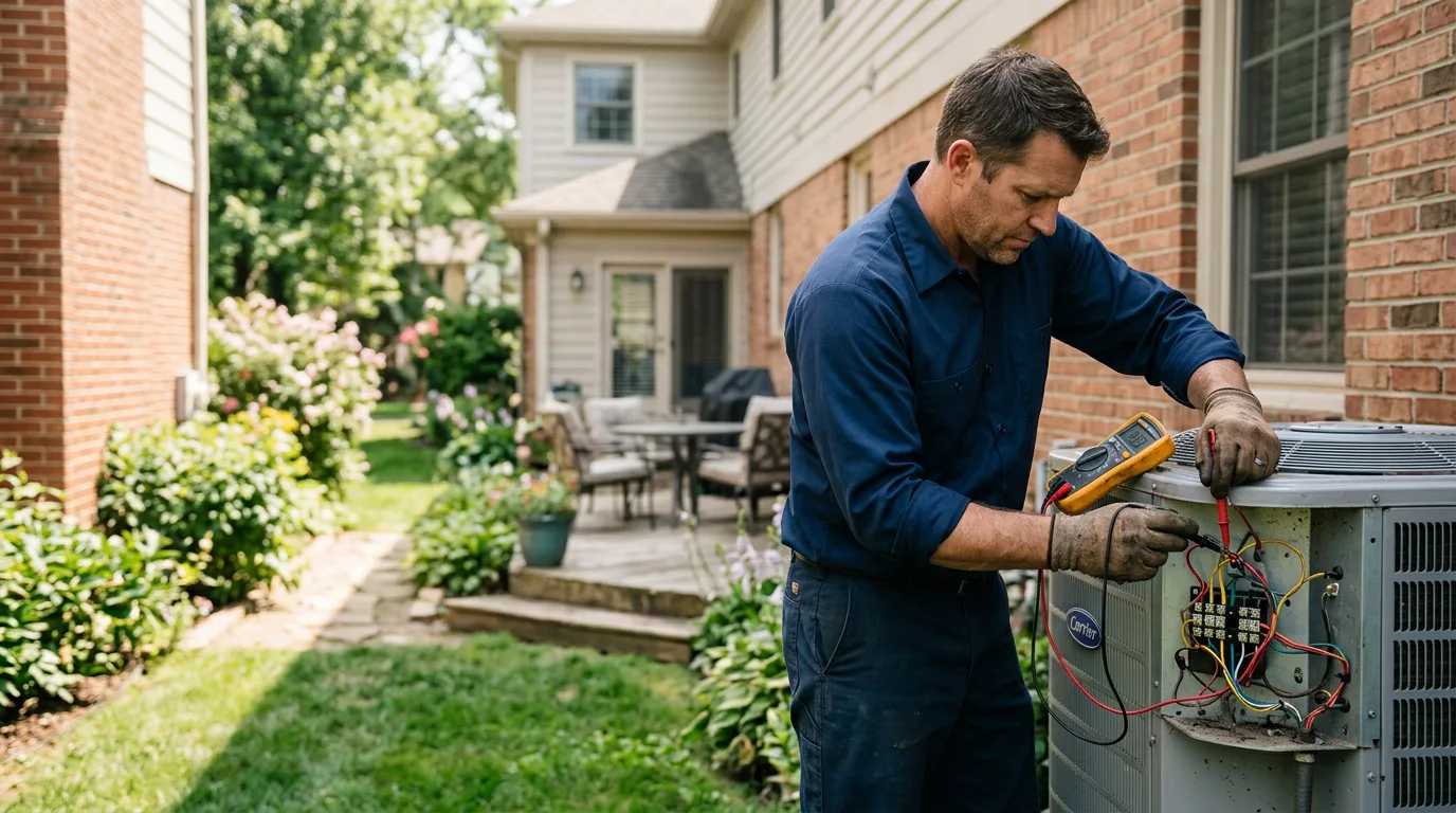 HVAC technician working near Sterling Forest, NY